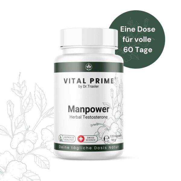 Manpower – natürlicher Testosteron Booster für Männer